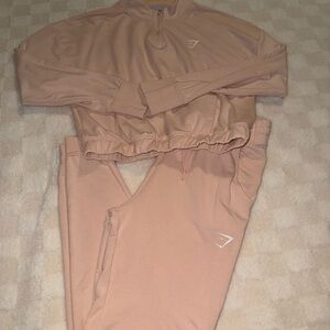 Gymshark Peach Tracksuit Set